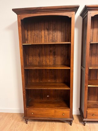 Pareja Librerías Rústicas Madera Cajón