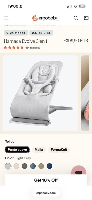 Hamaca bebé Ergobaby