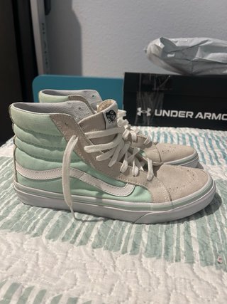 Vans Sk8-Hi Beige y Verde Talla 40