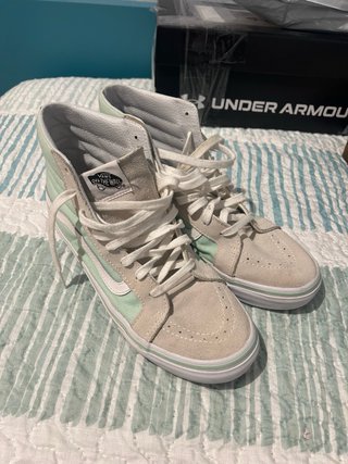 Vans Sk8-Hi Beige y Verde Talla 40