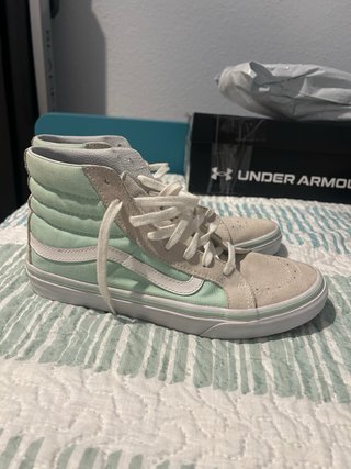 Vans Sk8-Hi Beige y Verde Talla 40