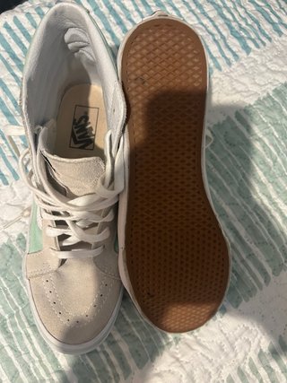 Vans Sk8-Hi Beige y Verde Talla 40