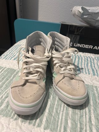 Vans Sk8-Hi Beige y Verde Talla 40