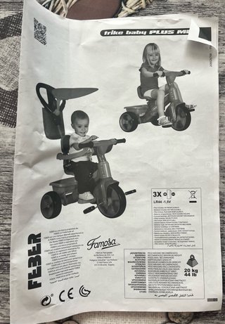 Triciclo Feber Baby Plus Music