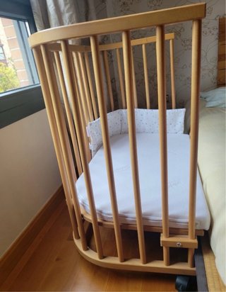 Cuna colecho babybay maxi Madera Natural