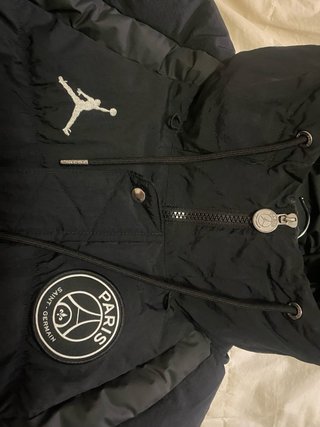 Chaqueta Jordan x PSG Negra Acolchada