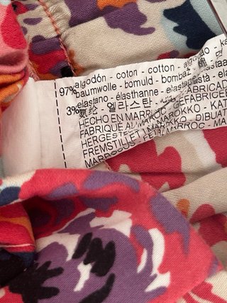 Pantalón Zara Talle Alto Estampado Floral