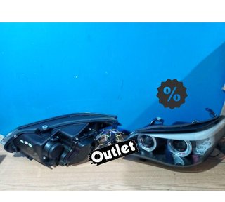 GF FAROS XENON BMW E60 E61 07-10 OJOS ANGEL NEGRO CLARO R026