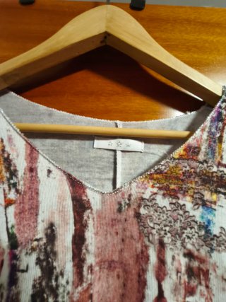 Camiseta manga larga estampada
