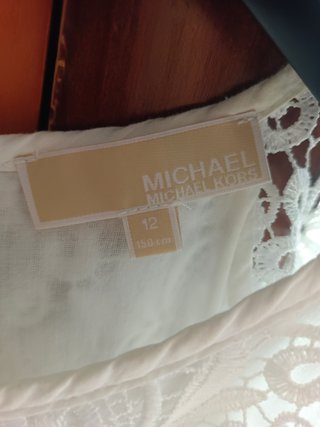 Vestido encaje blanco Michael Kors 12 años