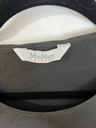 Max Mara T-shirt Seta Grigio Taglia S/M
