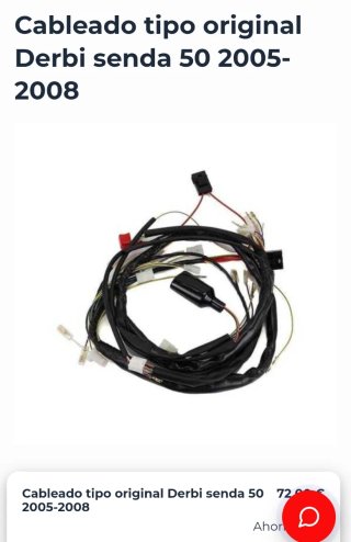 Cableado Derbi Senda 50 (2005-2008)
