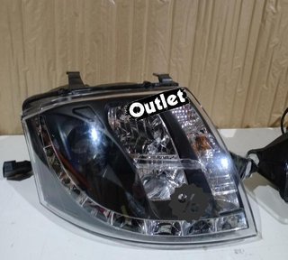 GF FAROS AUDI TT 98-05 LUZ DIURNA REAL LED FONDO NEGRO R1459