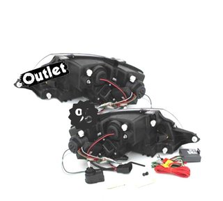 GF FAROS AUDI TT 98-05 LUZ DIURNA REAL LED FONDO NEGRO R1459
