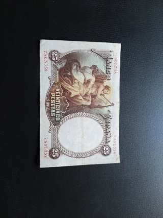 BILLETE DE 25 PESETAS DE 1931