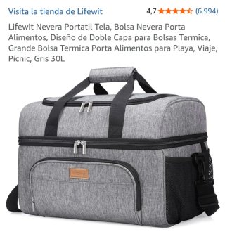Nevera portátil isotérmica 30L