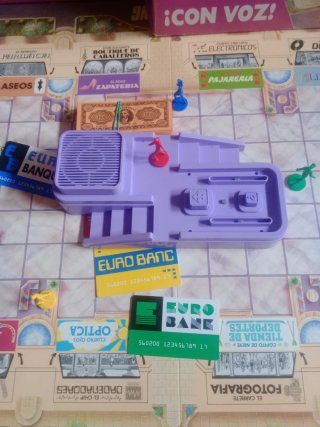 Juego de mesa Shopping electrónico retro vintage