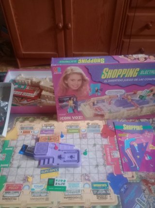 Juego de mesa Shopping electrónico retro vintage