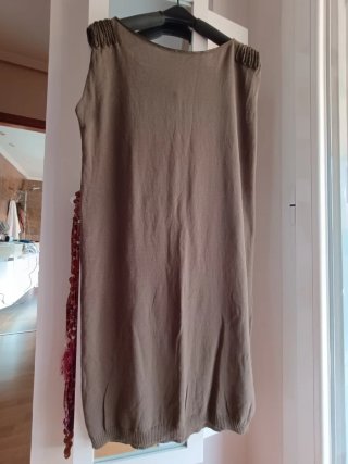 Vestido IKKS marrón verdoso