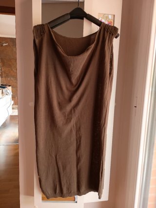 Vestido IKKS marrón verdoso