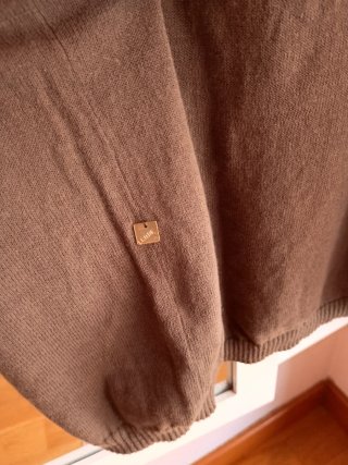 Vestido IKKS marrón verdoso