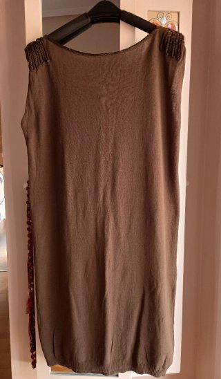 Vestido IKKS marrón verdoso