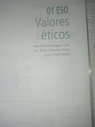 Valores éticos, 01 ESO