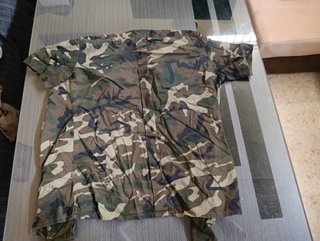 Camisa Camuflaje Militar Manga Corta