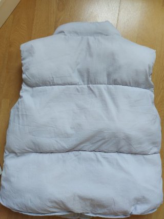 Chaleco acolchado gris Mango talla 14 S