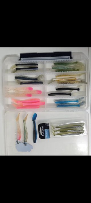 Vinilos de pesca variados ( min. 5 Uds. )