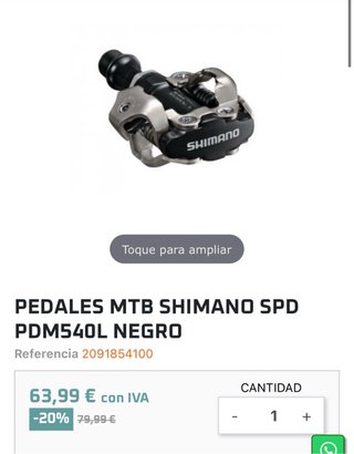 Pedales Shimano MTB