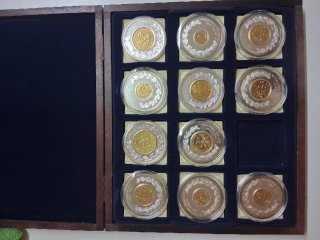 Colección de monedas conmemorativas