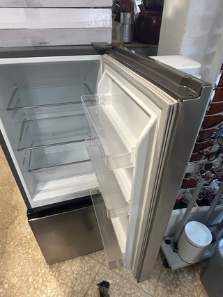 Nevera combi plateada