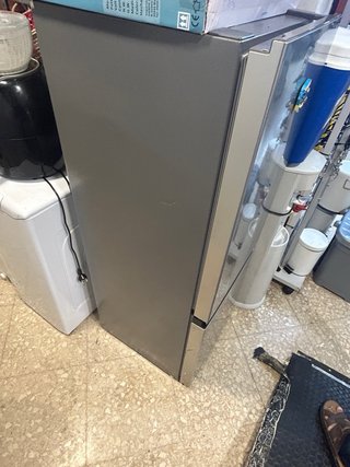 Nevera combi plateada