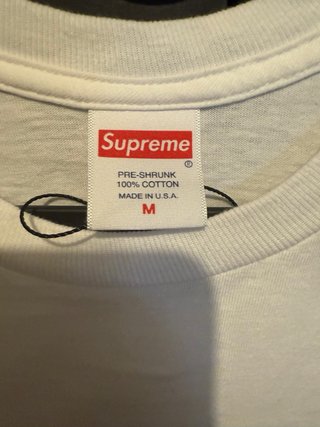 Camiseta Supreme Blanca Talla M