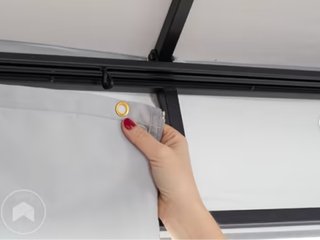 Cortinas para cenador TOOLPORT sunset piedra 3x3