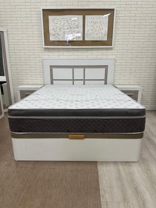 Canape Abatible Gran Capacidad + Colchon 28cm 135