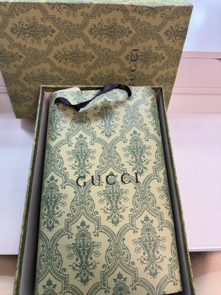 Chanclas Gucci mujer plataforma verde