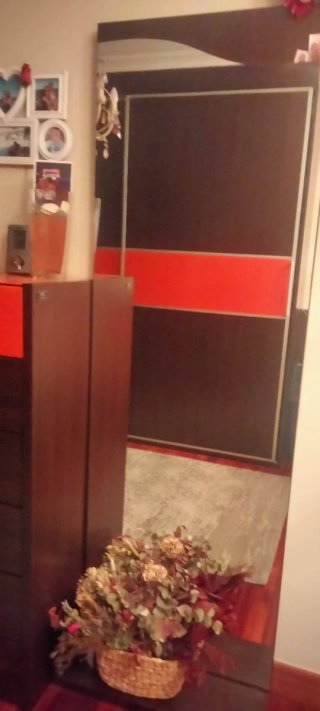 Sinfonier y Espejo de Pie Madera