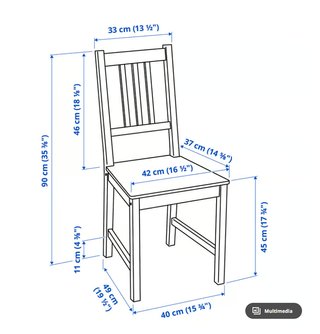 Sillas madera Ikea Stefan/Pinntorp Negras