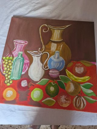 Pintura al óleo naturaleza muerta