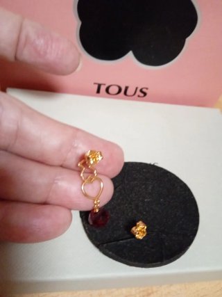 Pendientes Tous Vermeil Corazón Oso