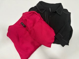 Camisas Mango Talla S (Negra y Fucsia)
