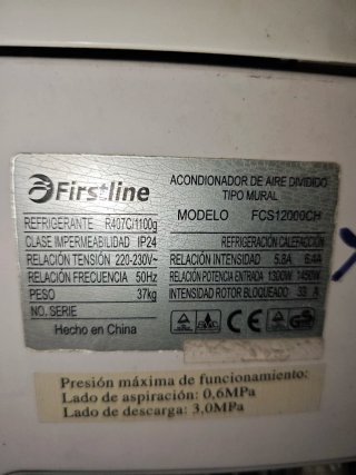 Aire Acondicionado Firstline Beige/Blanco