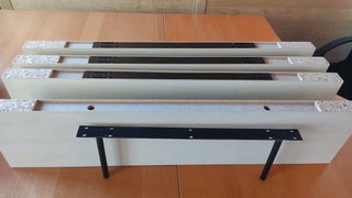 4 Estantes LACK IKEA 110x26x5 cm roble