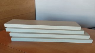 4 Estantes LACK IKEA 110x26x5 cm roble