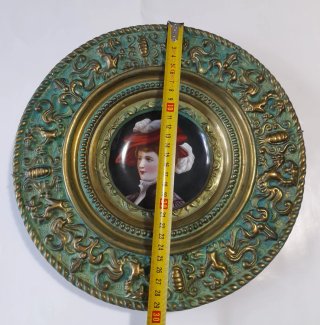 2 Platos Decorativos Vintage Siglo XIX