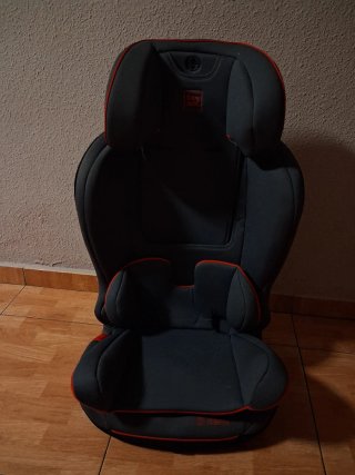 Silla coche Isofix Baby auto gris/rojo