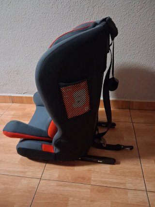 Silla coche Isofix Baby auto gris/rojo