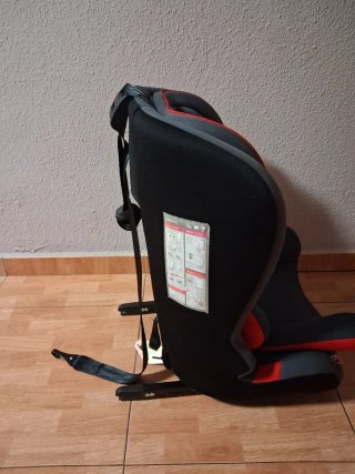 Silla coche Isofix Baby auto gris/rojo